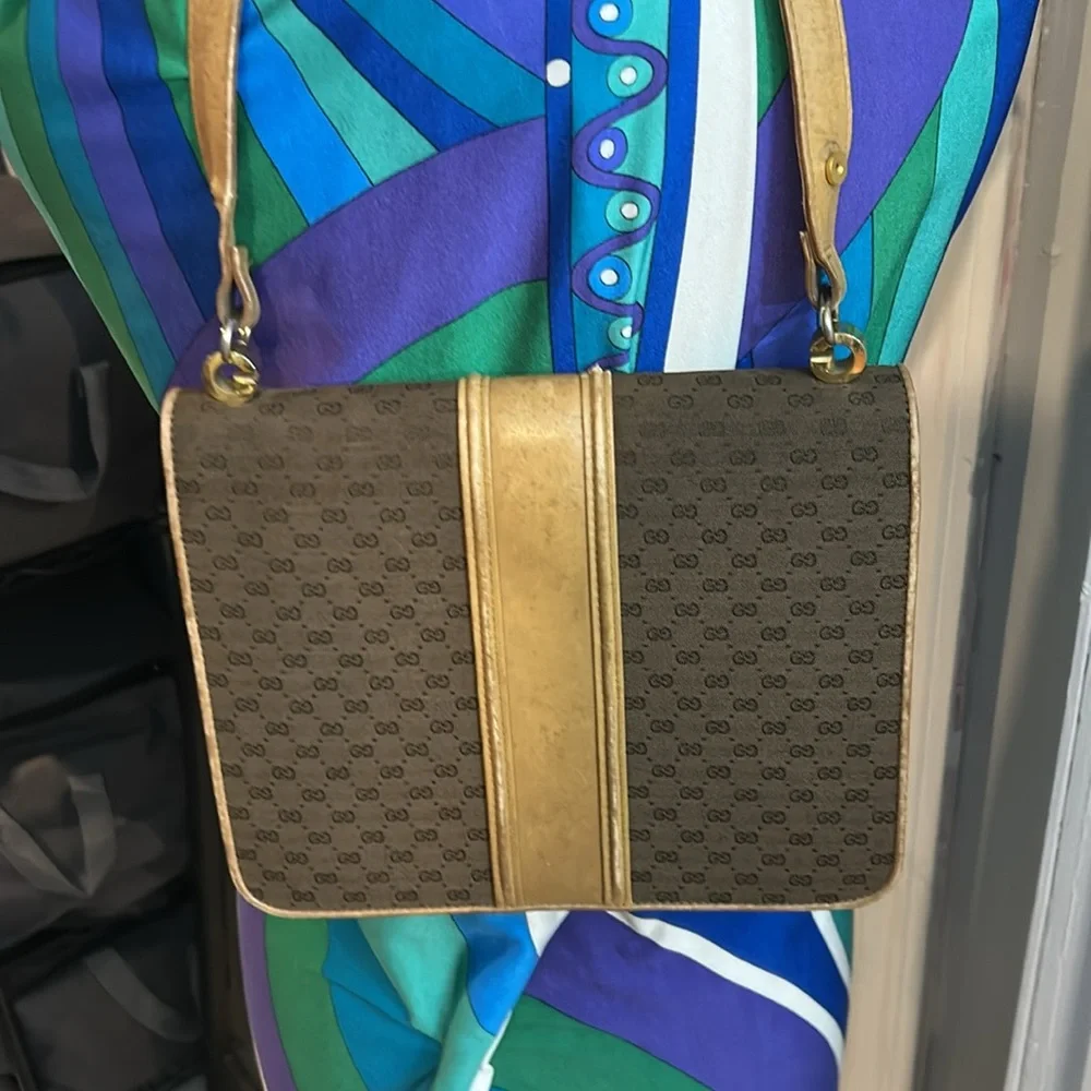 Gucci  *RARE* Vintage GUCCI Blondie Shoulder‎ Bag Crossbody microGG Authentic
